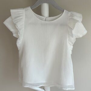 H&M Shimmery Ruffle Blouse 3-4 Years